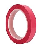 [pont du monde] カッティングシート ラインテープ 耐水テープ 15mm × 66m (幅1.5cm) (赤)