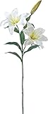 asca 造花 カサブランカ クリームホワイト 全長約84cm