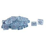 uxcell ゴム足 フロアプロテクター 挿入物金属 アンチスクラッチ 家具 床 保護装置 22×22mm 32個入り