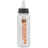CINCINNATI BENGALS 9 oz. Team Logo BABY FEEDING BOTTLE with Measuring Guide by Haddad