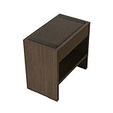 こうひん 日本製 和風畳椅子 和風スツール『セディア スレンダー』 幅41cm 奥行24cm 高さ38cm 旅館や飲食店の待合スペースの椅子として【荷物置き付き・組立済】 (畳：和紙表 栗色・縁付／フレーム：ブラウン)