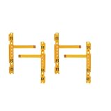 交換用部品 for NS Switch Joy-Con対応 SR SLボタンフレックスケーブル 左/右SL SR ボタンキーフレックスケーブル 修理用部品 コントローラ修理キット (2セット 4個セット)