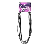 Goody Styling Essentials Ouchless Headwrap, Thin Black, 6 Count by Goody