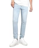 [GINGTTO] ジンット スキニーパンツ メンズ ストレッチ ジーンズ メンズ デニムパンツ 夏 ジーパン スリム ウォッシュブルー‌ 34