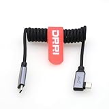 DRRI PD USB-C 100W 高速充電ケーブル Sony FX3 Canon EOS R8、R7、R6 MARK2、R5、BMPCC 4K、Mac mini M4、MacBook Pro用
