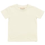 (ラークウッド) Larkwood ベビー・赤ちゃん・キッズ・子供用 クルーネック Tシャツ トップス 半袖カットソー スクールウェア (3-4歳) (ペールイエロー)