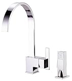 Danze D404244 Sirius Single Handle Kitchen Faucet with Spray, Chrome [並行輸入品]
