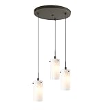 Woodbridge Lighting 13424MEB-C10401 Eclipse 3-Light Mini Pendant Cluster, Metallic Bronze [並行輸入品]