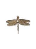 Dragonfly in Flight Door Knocker - Nickel Silver (Standard Size) [並行輸入品]