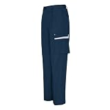 (AITOZ) アイトス 夏用作業服・作業ズボン バックルカバー付 ツータックカーゴパンツ (生地薄め) (AZ5574) ディープネイビー　100