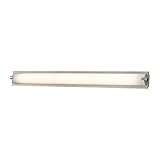 Alico Industries ws4525 – 5-16 m Piper Medium 1-light Vanity器具、マットサテンニッケル磨りガラス
