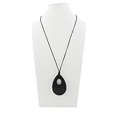 IntiPal Silicone Teething Necklace - BPA-Free Teardrop Pendant Nursing Toy for Baby [並行輸入品]