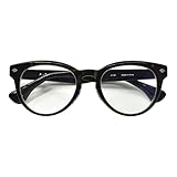 [PrePiar] 老眼鏡 おしゃれ ブルーライトカット メンズ レディース ブラック デミ 3ヶ月保証 +2.00 シニアグラス 太いフレーム