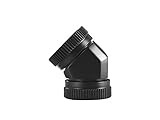 Phanteks 12 mmリジッドアダプタ45度継手 – Direct 12 mmハードチューブ接続工具不要デザインViton Oリング – ブラック冷却ph-a45 _ BK _ 12