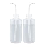 T4U 500 ML プラスチック 水やりボトル スクイーズタイプ ガーデニングツール 多肉植物 鉢植えの用具 透明 2個入り