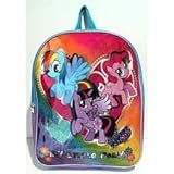 My Little Pony 16" Backpack Purple Rainbow Paisley Hearts [並行輸入品]