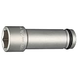 トネ(TONE) インパクト用超ロングソケット 4NV-24L100 差込角12.7mm(1/2") 二面幅24mm