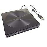 PHENOFICE typec外付けDVDレコーダー 外付けドライブ 外付けハードドライブ 外付けDVDドライブ ポータブルドライブ 外付け光学ドライブ 多機能DVDドライバー Black