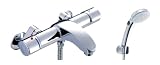LIXIL(リクシル) INAX 浴室用 壁付 サーモスタット付シャワーバス水栓 アウゼ エコフルスイッチシャワー メッキ BF-A147TSCW