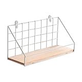 壁掛けラック 壁棚 収納バスケット錬鉄製 壁飾り収納シェルフの 家の装飾