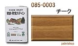 ロックペイント 085-0003 防腐防虫ステイン (ナフタデコール) チーク 4L