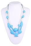 Homeself Safety Silicone Teething Necklace for Babies, Teething Necklace for Mom and Grandmother to 