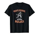 Snowman Design プロフェッショナル スノーマンビルダー 冬 Tシャツ