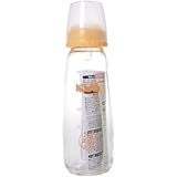 KOB ほ乳瓶 ガラス 240ml イエロー