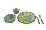 EcoBamboo Ware Kids Bamboo Dinnerware Set, Snail by ECOF0 [並行輸入品]