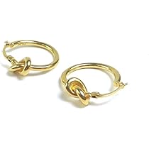 Amazon | [CELINE] ピアス ノット スモール フープ 46N55 ゴールド 