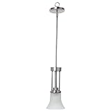Yosemite Home Decor 4201-1SN 1 Light Mini Pendant, Satin Nickel Finish [並行輸入品]