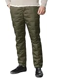 [PANTS STOCK] シームレスダウンパンツ 3L マットカーキ メンズ 緑