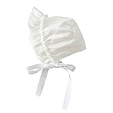 Rowaiベビーボンネットキャップ幼児Girlsローズリボン幼児用ビーニーSun Hat with Chin Strap カラー: ブラック