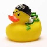Pirate Rubber Duck with Frog by Duckshop