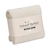 LUXEHOME リュクスホーム【NaturalDeluxe】敷パッド シングル100×200㎝ 綿100% コットン100% 綿ベロア敷パッド 無地 シンプル マットレス 敷ふとん ベッドパッド 敷パット 丸洗いOK ずれにくい オールシーズン使える なめらか 保温性 (クリーム)