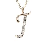 [スイートテン・ダイヤモンド] 【正規品】Sweet 10 Diamond イニシャル「J」 18金ピンクゴールドダイヤモンドイニシャルペンダント「J」 CCSD J2026