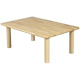 ブロック社 角テーブル 90×60 丸脚＜H33＞【2歳児用】【AE-58-b】