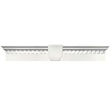 Buildersエッジ060020633123 33 5 / 8 " x 6 "クラシックDentilウィンドウヘッダー123、ホワイト