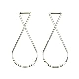 Ninetonine天井フッククリップ、100パック2.5 "ワイヤグリッドハンガー図8 Hanging T - Bar Squeezeクリップオフィス、教室とホームデコレーション