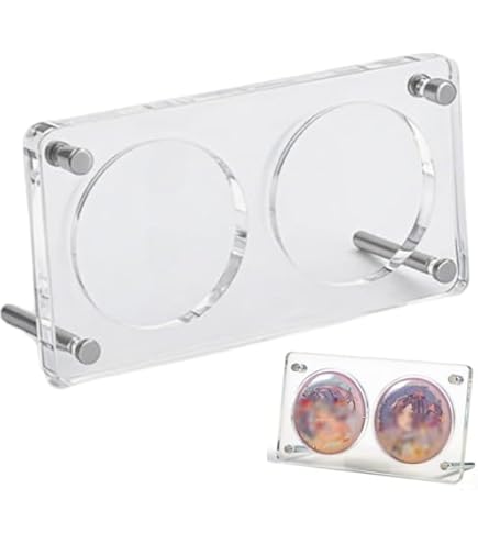 Amazon.co.jp: 【二連式・缶バッジケース】1枚セット・58mm対応（UV