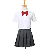 seikai_cos コスプレ衣装 学院制服セット セーラー服 上下 半袖 リボン アニメ 変装 コスチューム ハロウィン クリスマス仮装