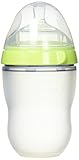 Comotomo Natural Feel Bundle - 2 Items: 8 Ounce Baby Bottle Green & 5 Ounce Baby Bottle Green by Com