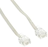 エレコム モジュラーケーブル 5m スリム ホワイト MJ-5WH