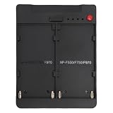 EBTOOLS NP F550 F750 F750 F970 LIバッテリーvマウントバッテリーアダプターLEDカメラライトバッテリー充電器に適合するデュアルバッテリー充電器