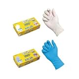 ニトリル使いきり手袋(粉なし)100枚入(箱) 992 ホワイト M