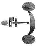 Acorn RTABR Bean Thumb Latch and Passage - Black Iron