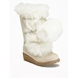 オールドネイビー OLD NAVY/ フェイク-ファー ポンポン ブーツ for トドラー シー ソルト シューズ 16cm【並行輸入】