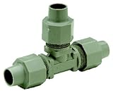 U S真鍮Corp / zurn-qest銅チューブサイズ圧縮Tee Ideal for Remode 1/2" x 3/8" x 3/8" QBT322N 1