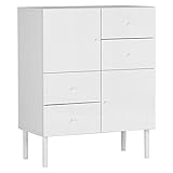 arne キャビネット 収納 ラック リビングボード nail 80L chest cabi ホワイト