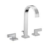 デザインハウス547653 Karsen Widespread dual-handle洗面所蛇口、サテンニッケル仕上げ